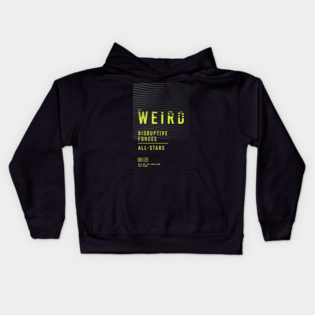 STAY WEIRD Kids Hoodie by azified